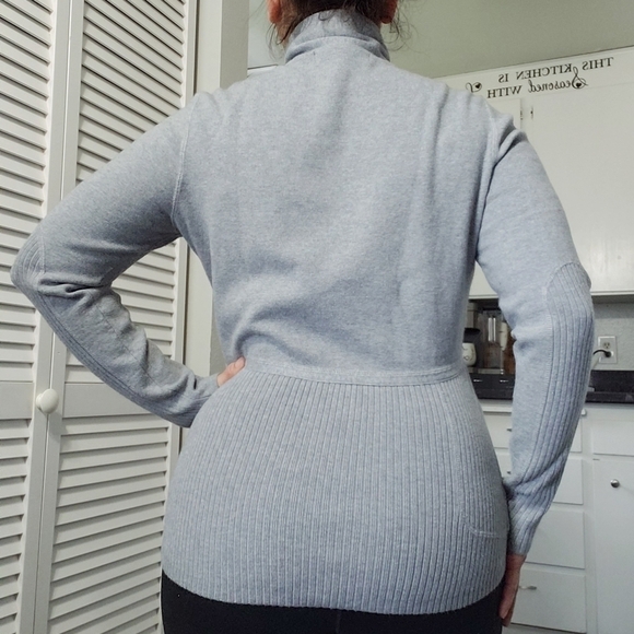 TITLE Nine Full Zip Sweater, Color Pink and Gray, Size S - Picture 3 of 15